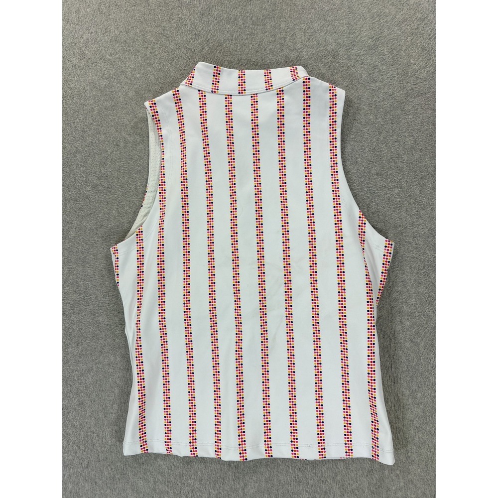 Barstool Sports Sleeveless Golf Shirt (Women's XL) White - Picture 10 of 10